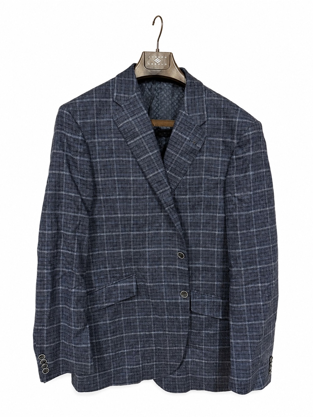 NWT Joseph Abboud Navy Windowpane Sport Coat